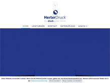 Tablet Screenshot of herter-druck.de